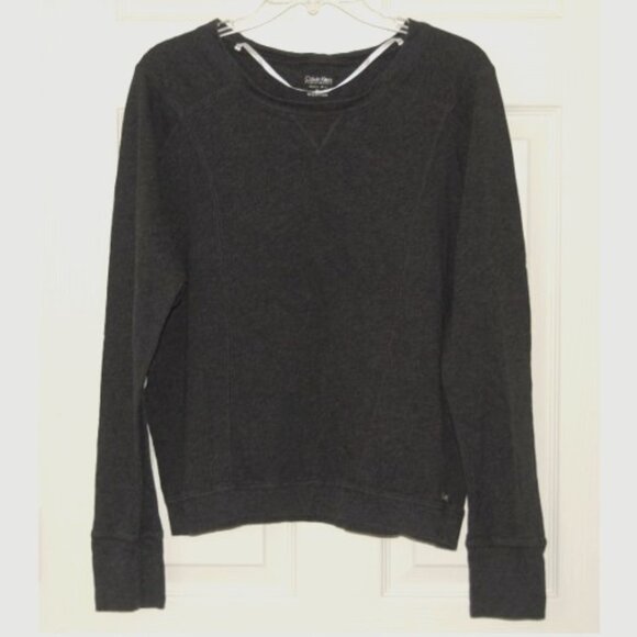 Calvin Klein Tops - Calvin Klein Performance Top, Women XL (Bust: 52"), 100% Cotton, Dark Gray